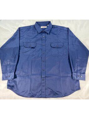 Men's Big Mac Workwear Long Sleeve Button Down Shirt Size 2XL